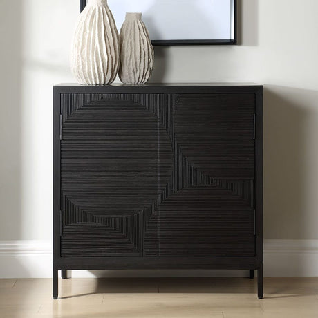   Modern European furniture - Black Circle Patterned 2-Door Cabinet - www.oroa.com | Oroa.com
