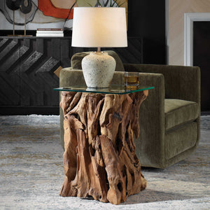   Teak Wood End Table | Oroa.com