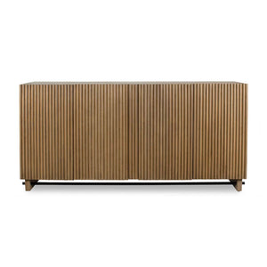   Modern European furniture - Fluted Wood 4-Door Cabinet - www.oroa.com | Oroa.com