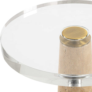   Modern European furniture  - Conical Travertin Drink Table - www.oroa.com | Oroa.com
