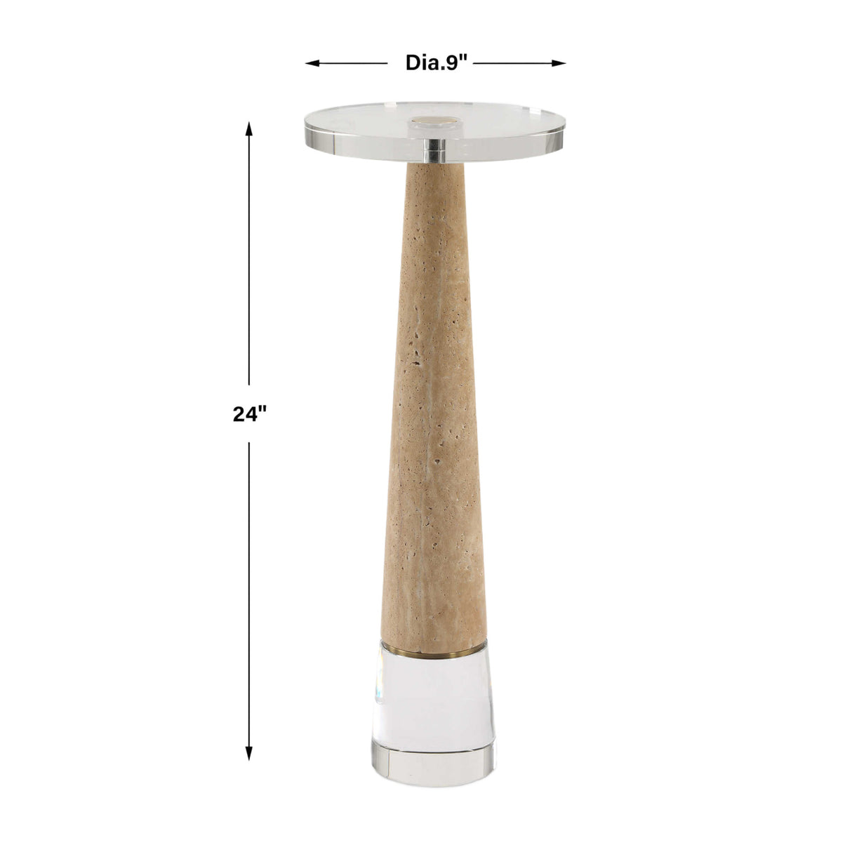   Modern European furniture  - Conical Travertin Drink Table - www.oroa.com | Oroa.com