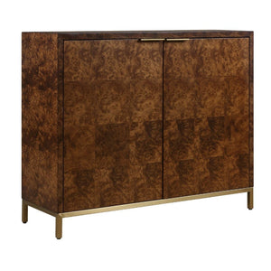   Modern European furniture - Burl Wood 2-Door Cabinet - www.oroa.com | Oroa.com