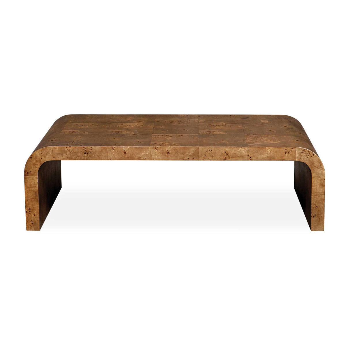   Modern European furniture - Burl Veneer Curved Coffee Table - www.oroa.com | Oroa.com