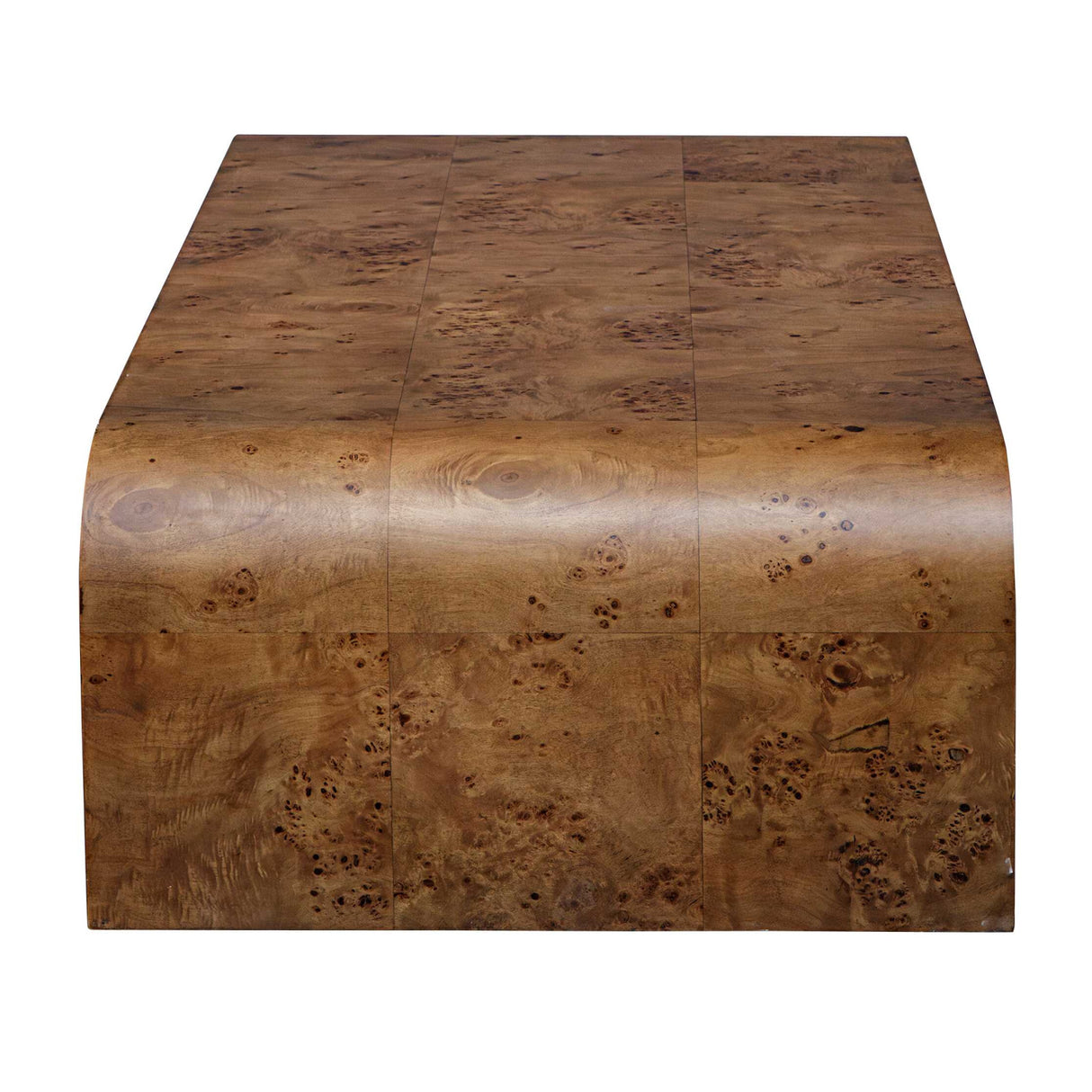   Modern European furniture - Burl Veneer Curved Coffee Table - www.oroa.com | Oroa.com