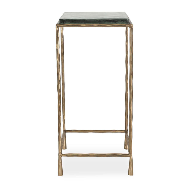 Modern European furniture - Cast Glass Square Accent Table - www.oroa.com