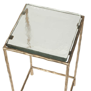   Modern European furniture - Cast Glass Square Accent Table - www.oroa.com | Oroa.com