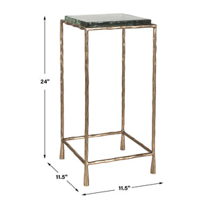   Modern European furniture - Cast Glass Square Accent Table - www.oroa.com | Oroa.com