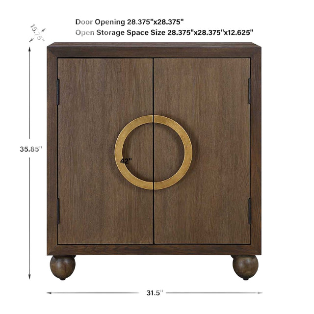 Modern European furniture - Oak 2-Door Cabinet - www.oroa.com
