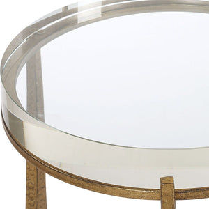   Crystal Top Accent Table | Oroa.com