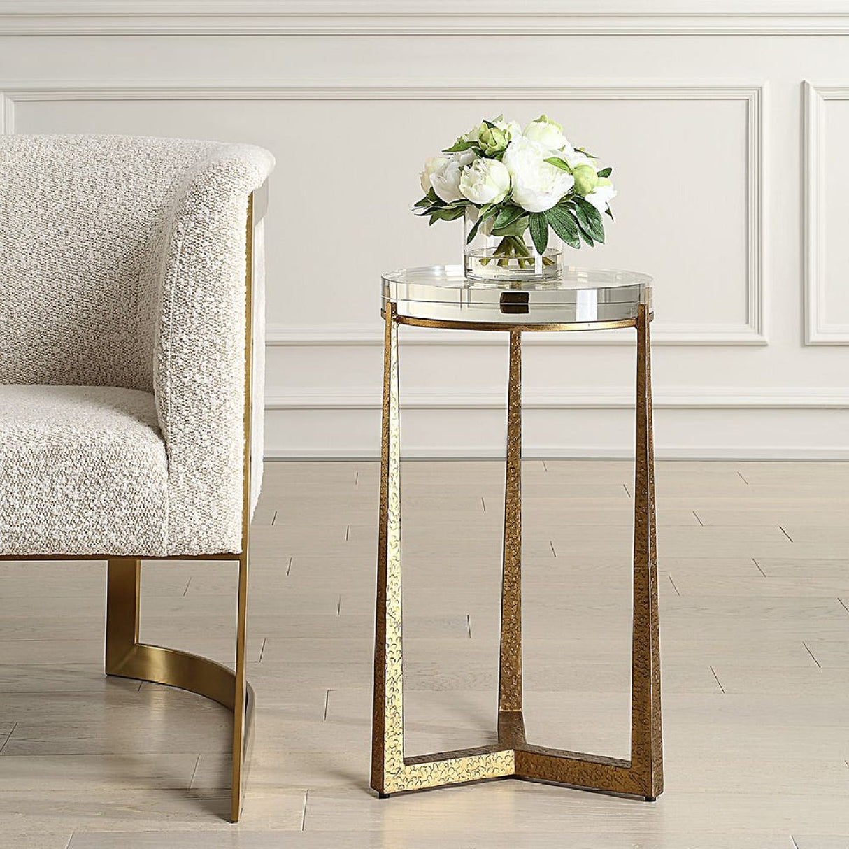   Crystal Top Accent Table | Oroa.com