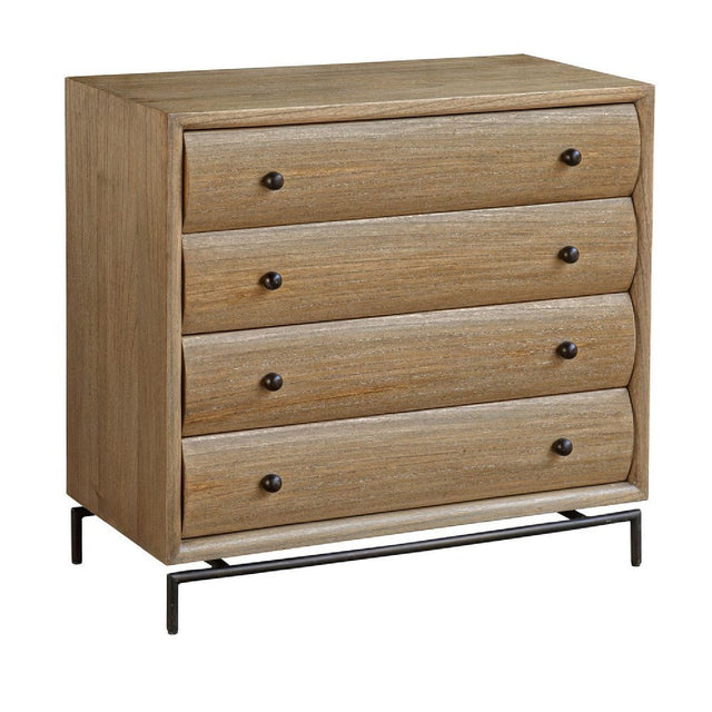 Modern European furniture - Mindi Wood 4-Drawer Chest - www.oroa.com