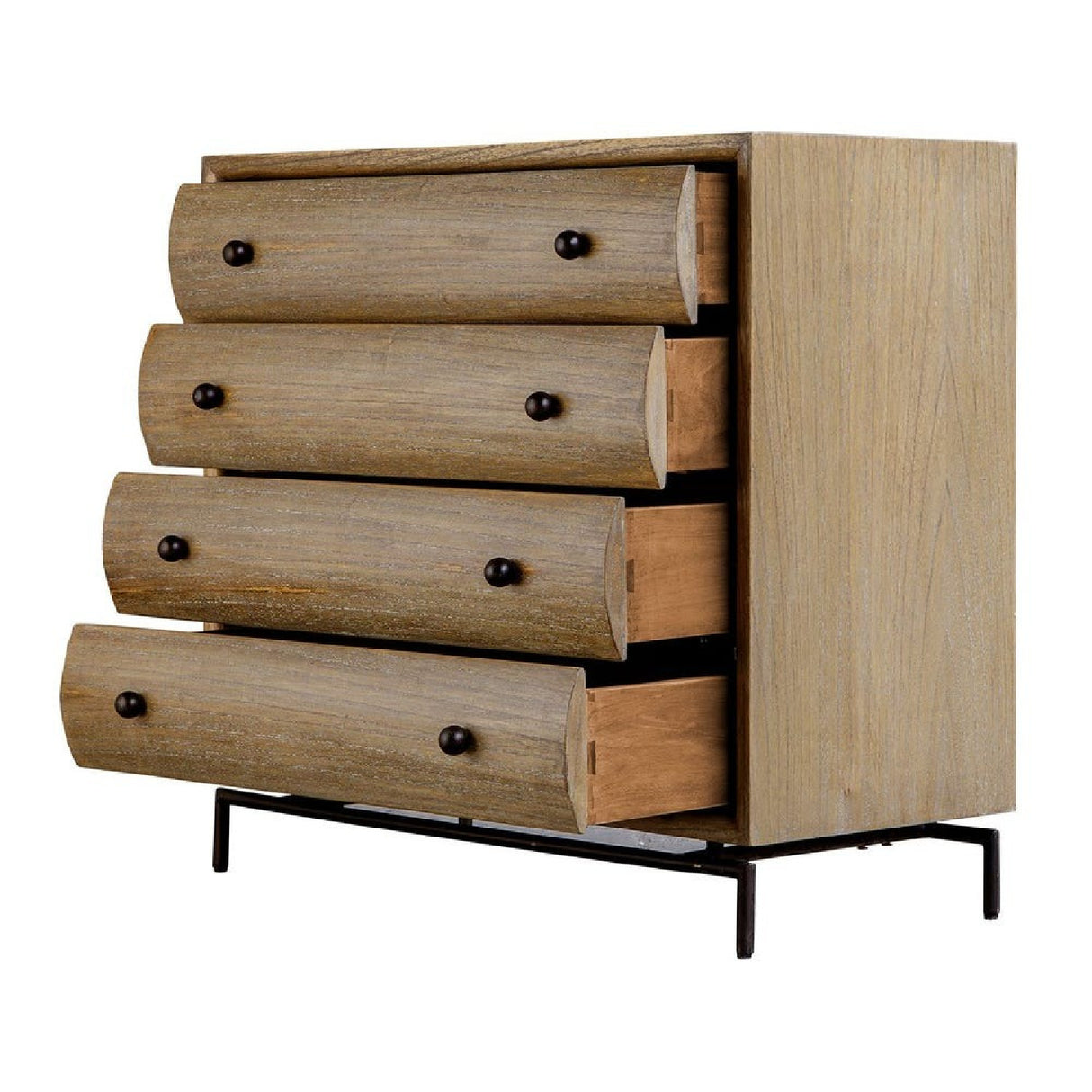   Modern European furniture - Mindi Wood 4-Drawer Chest - www.oroa.com | Oroa.com