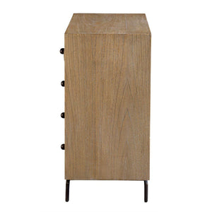   Modern European furniture - Mindi Wood 4-Drawer Chest - www.oroa.com | Oroa.com