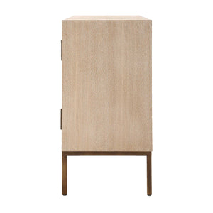   Cream Geometric 2-Door Cabinet Modern European furniture - www.oroa.com | Oroa.com