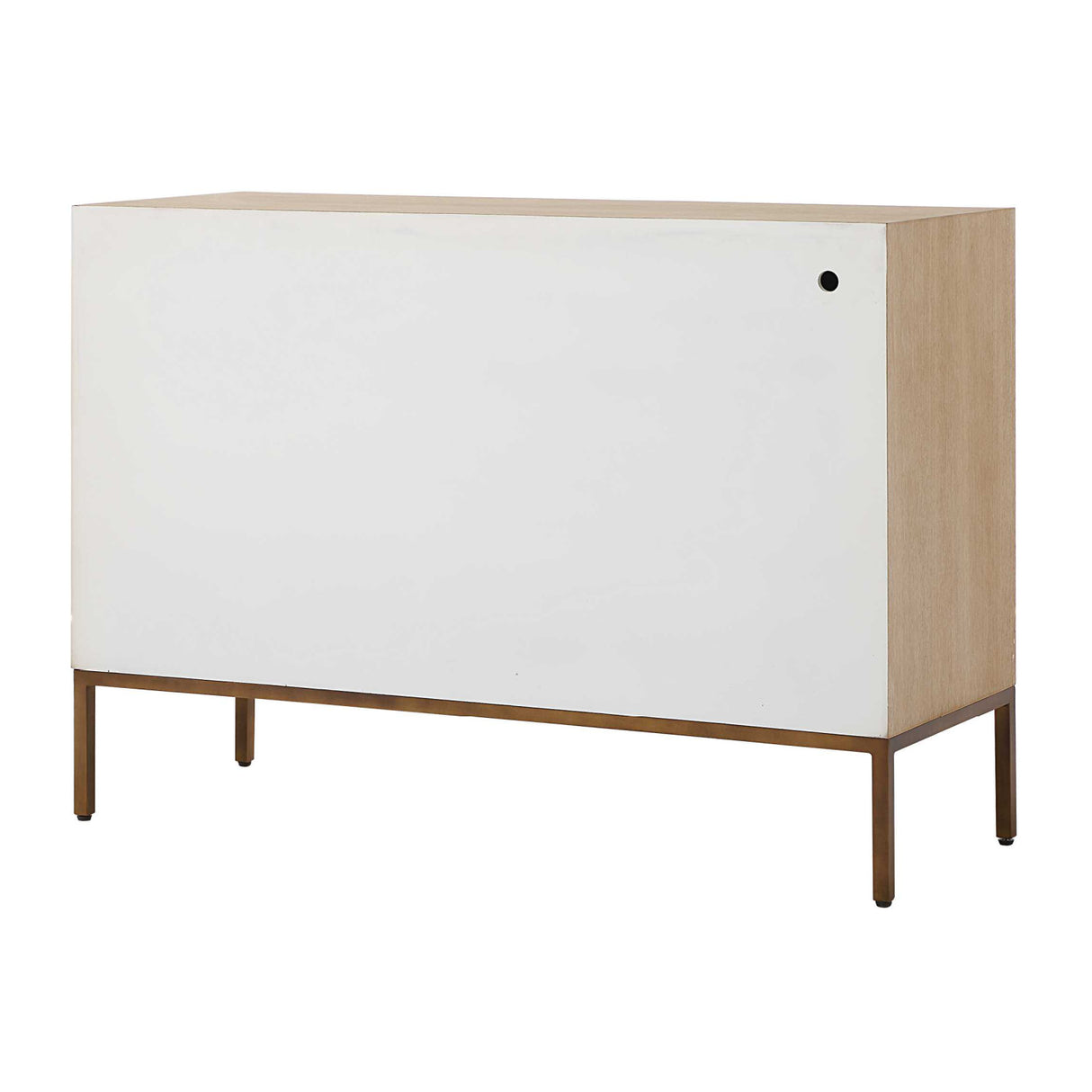   Cream Geometric 2-Door Cabinet Modern European furniture - www.oroa.com | Oroa.com
