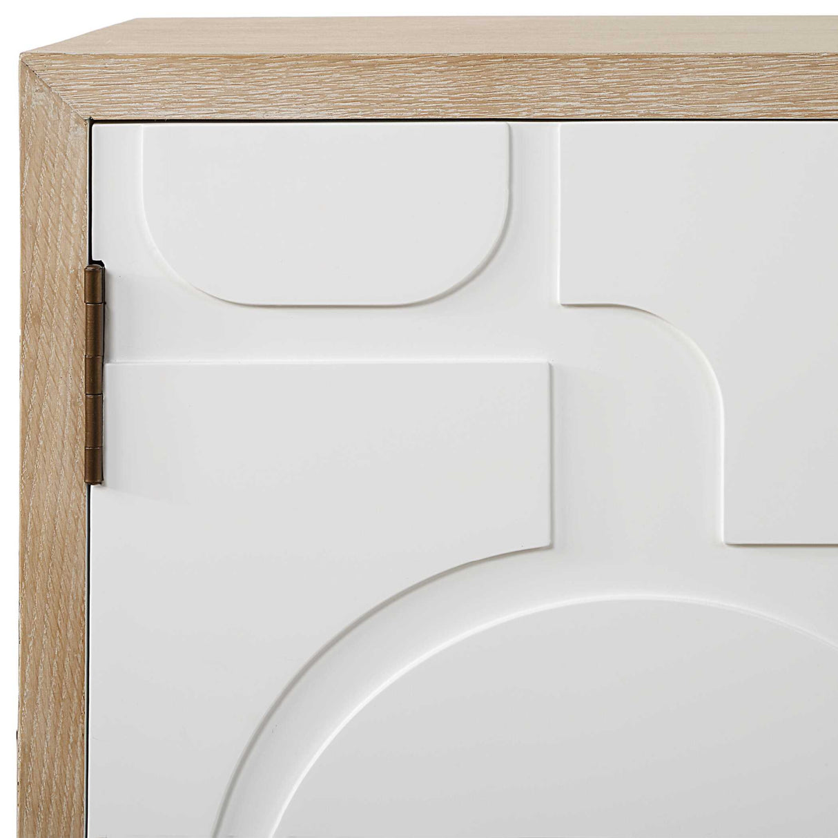   Cream Geometric 2-Door Cabinet Modern European furniture - www.oroa.com | Oroa.com