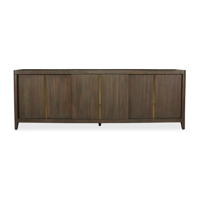 Modern European furniture - Walnut Sliding-Door Consile Cabinet - www.oroa.com