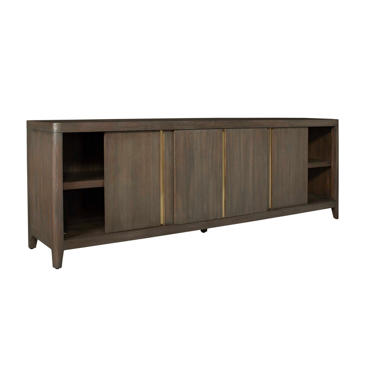   Modern European furniture - Walnut Sliding-Door Consile Cabinet - www.oroa.com | Oroa.com