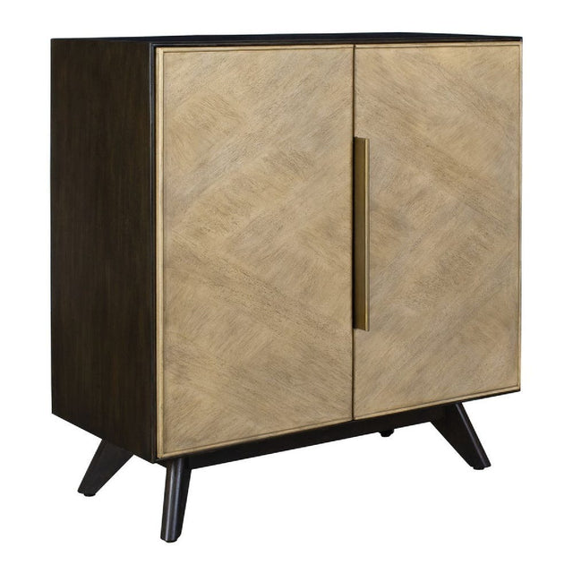 Modern European furniture - Wooden Veneer 2-Door Cabinet - www.oroa.com
