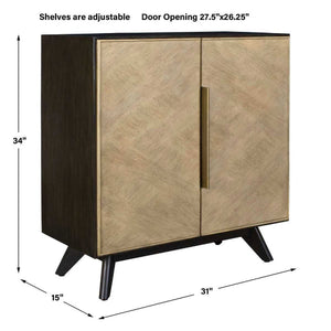   Modern European furniture - Wooden Veneer 2-Door Cabinet - www.oroa.com | Oroa.com