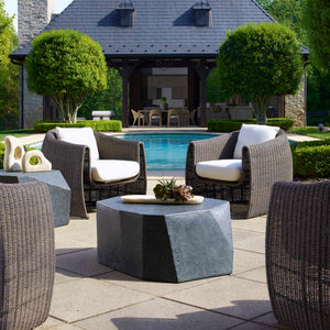   Faceted Concrete Indoor/Outdoor Coffee Table | Oroa.com