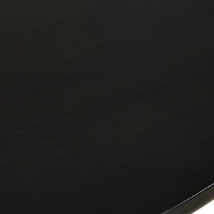   Round Black Oak Dining Table | Oroa.com