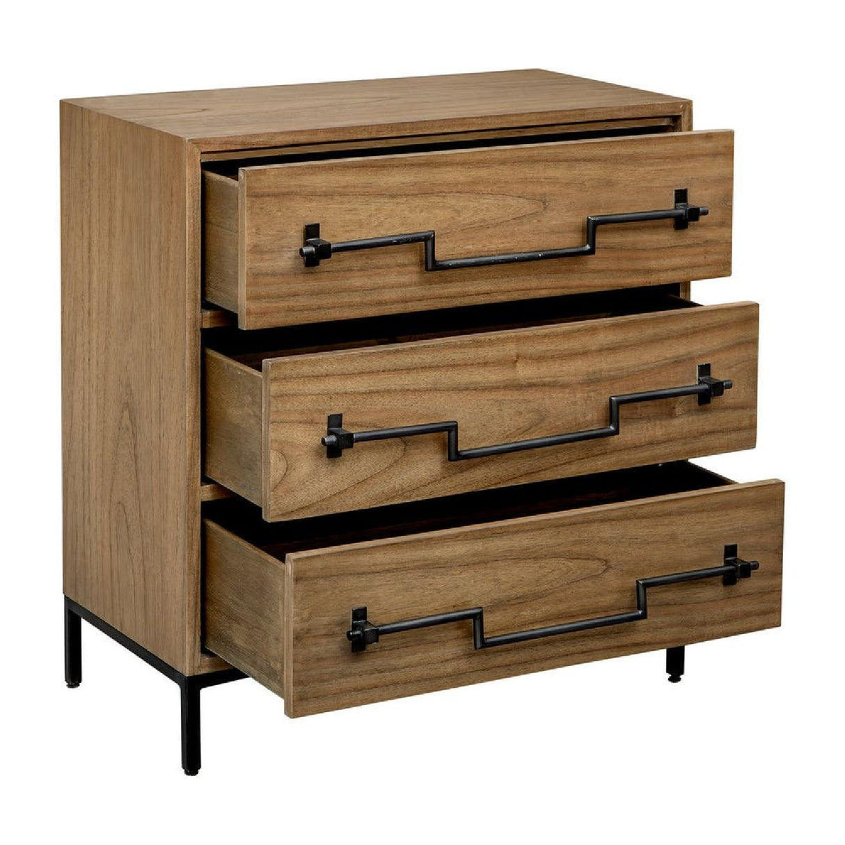   Mango Wood 3-Drawer Accent Chest | Oroa.com