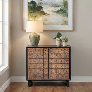   Modern European furniture - Wooden 2-Door Grid Cabinet - www.oroa.com | Oroa.com