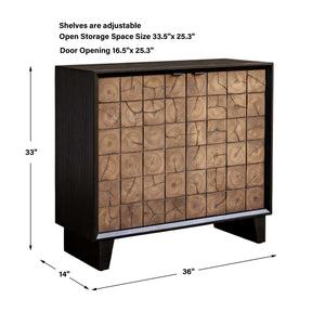   Modern European furniture - Wooden 2-Door Grid Cabinet - www.oroa.com | Oroa.com