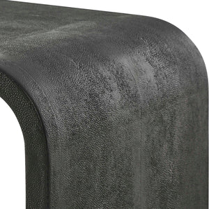   Modern European furniture - Gray Shagreen Nesting Side Tables (2) - www.oroa.com | Oroa.com