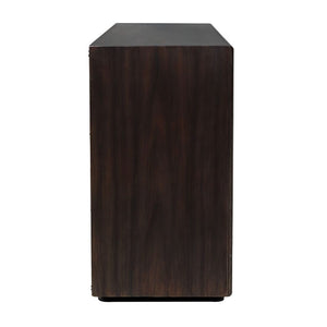   Modern European furniture - Black Chiseled 4-Door Cabinet - www.oroa.com | Oroa.com