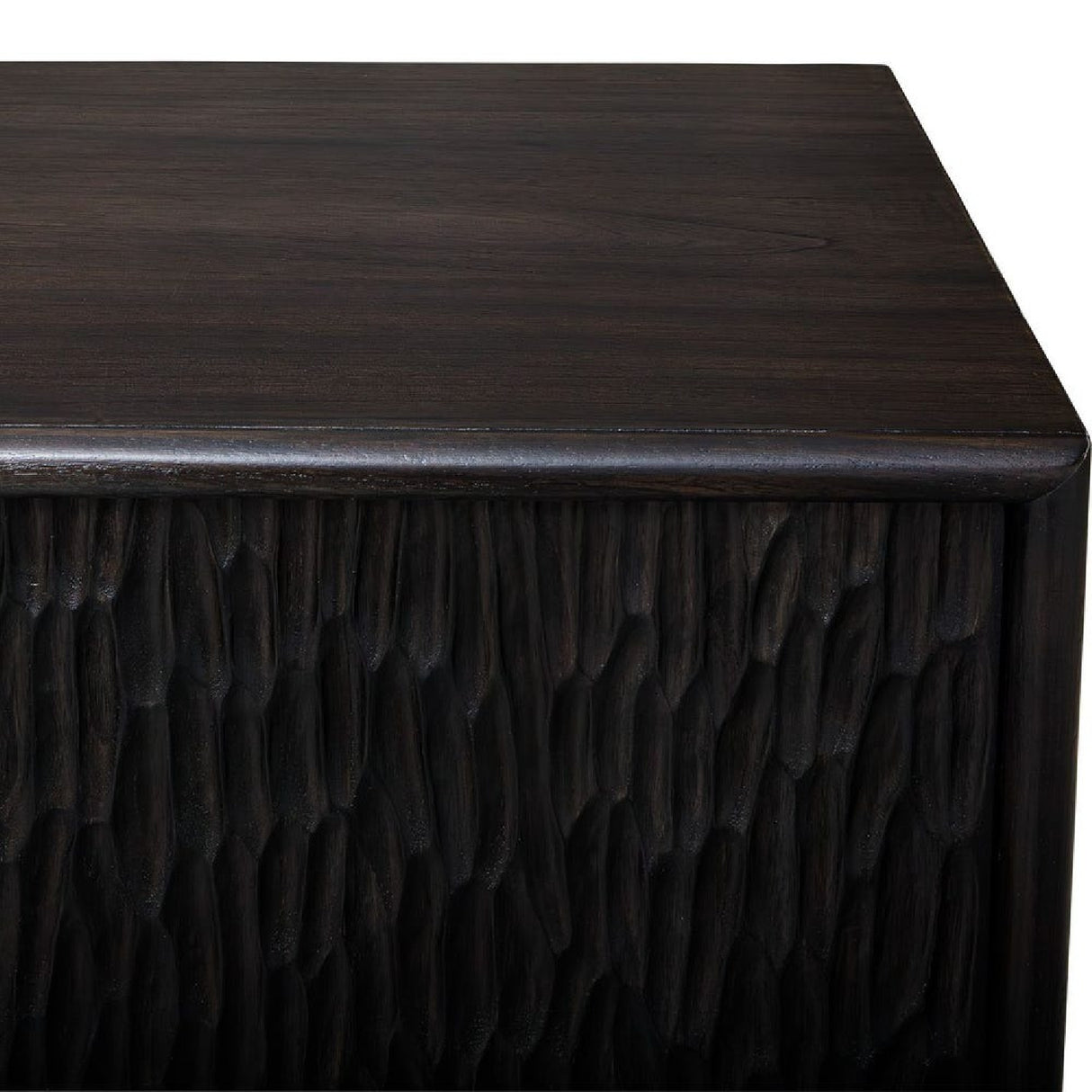  Modern European furniture - Black Chiseled 4-Door Cabinet - www.oroa.com | Oroa.com