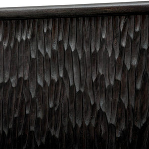   Modern European furniture - Black Chiseled 4-Door Cabinet - www.oroa.com | Oroa.com