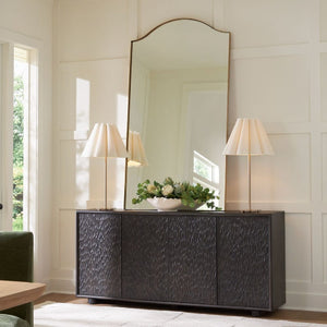   Modern European furniture - Black Chiseled 4-Door Cabinet - www.oroa.com | Oroa.com
