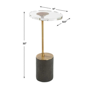   Oval Crystal Accent Table | Oroa.com