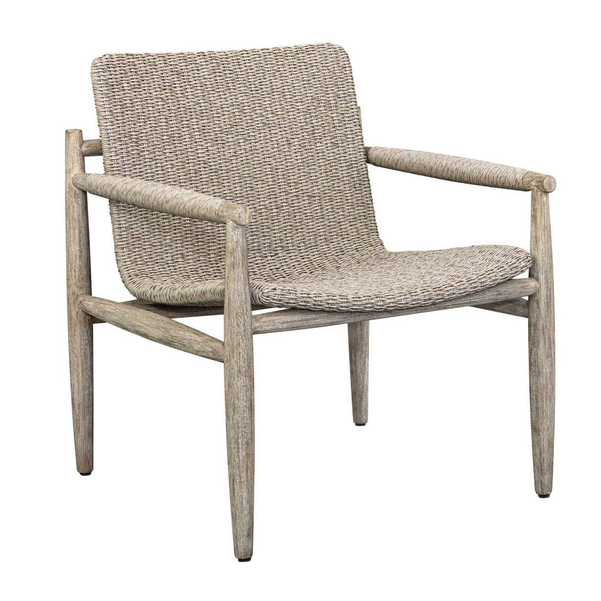   Modern European furniture - Beige Wicker Outdoor Lounge Chair - www.oroa.com | Oroa.com