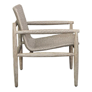   Modern European furniture - Beige Wicker Outdoor Lounge Chair - www.oroa.com | Oroa.com