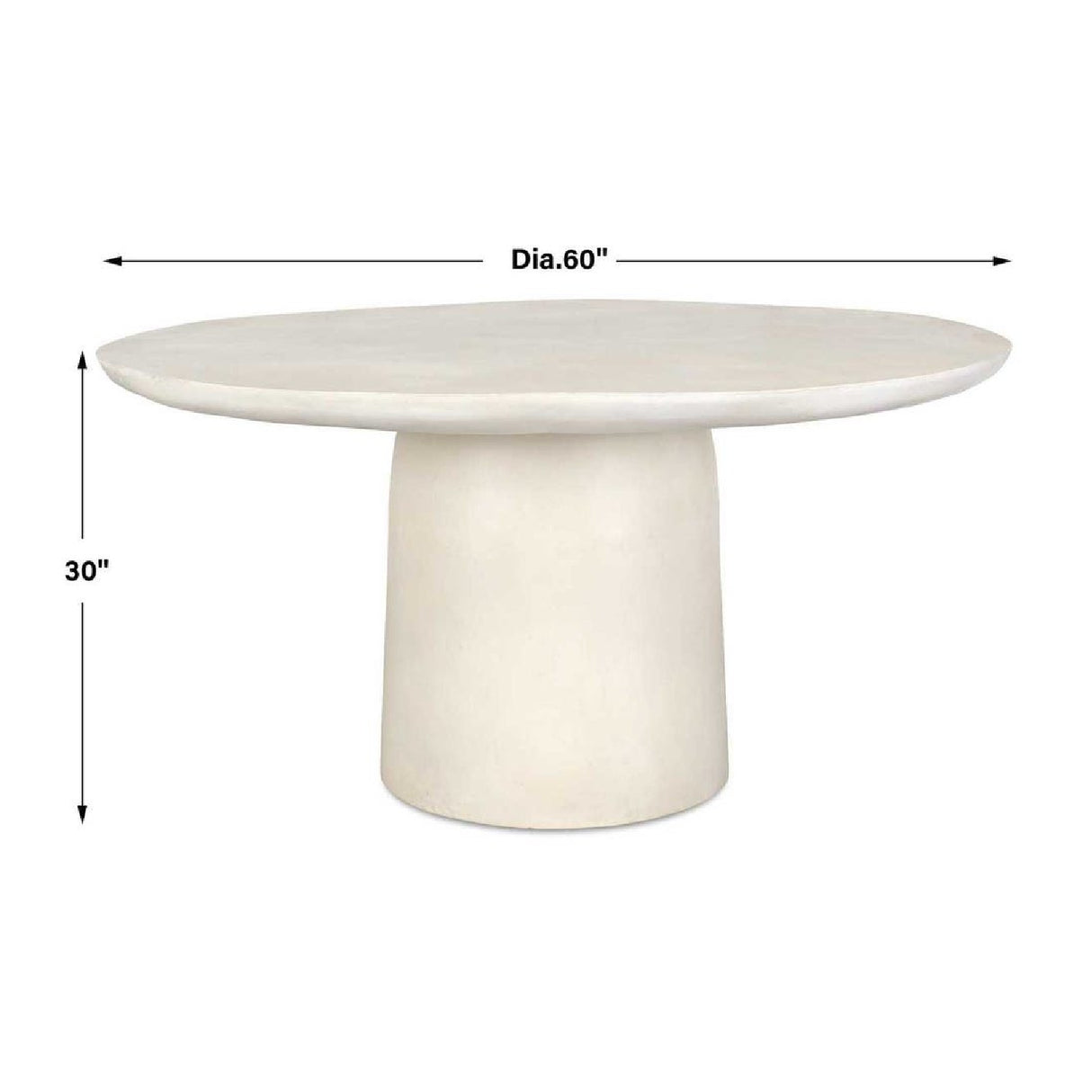   Cast Aluminum Indoor/Outdoor Dining Table | Oroa.com