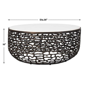   Modern European furniture - Bronze Base Indoor/Outdoor Coffee Table - www.oroa.com | Oroa.com