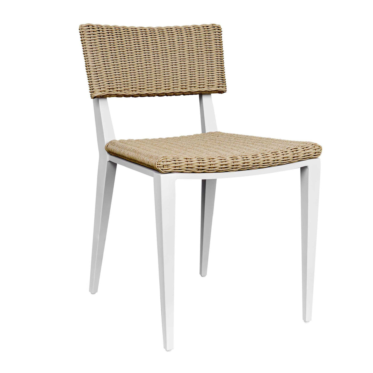   White Aluminum Outdoor Dining Chair | Oroa.com