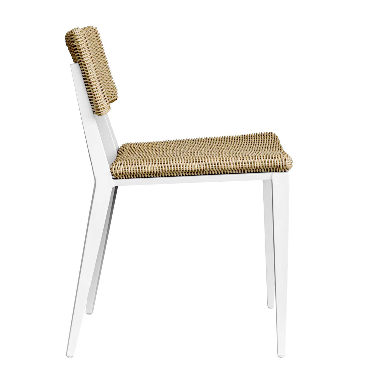   White Aluminum Outdoor Dining Chair | Oroa.com
