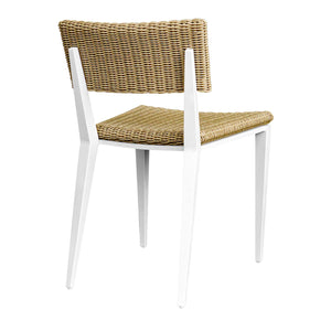   White Aluminum Outdoor Dining Chair | Oroa.com