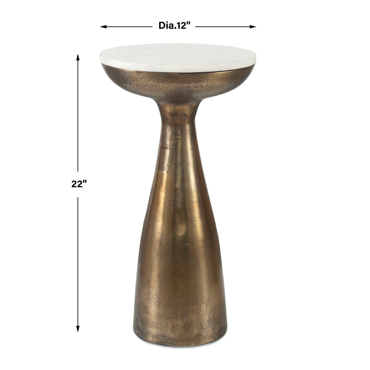  Modern European furniture - Antique Brass Indoor/Outdoor Drink Table - www.oroa.com | Oroa.com
