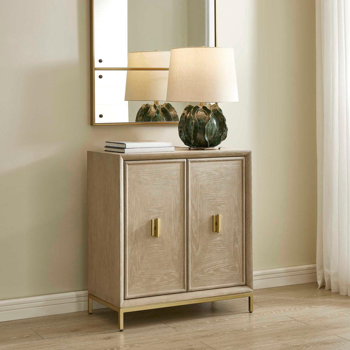   Modern European furniture - Cerused Oak 2-Door Cabinet - www.oroa.com | Oroa.com