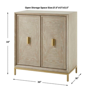   Modern European furniture - Cerused Oak 2-Door Cabinet - www.oroa.com | Oroa.com