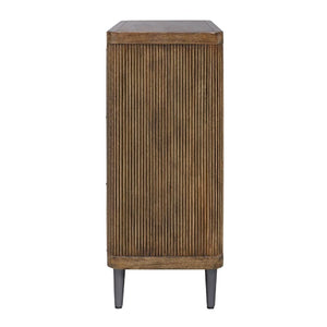   Modern European furniture - Wooden Tambour 2-Door Cabinet - www.oroa.com | Oroa.com