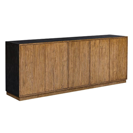   Modern European furniture - Teak Wood 5-Door Cabinet - www.oroa.com | Oroa.com