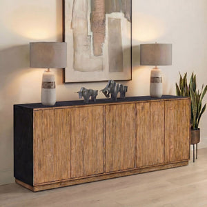   Modern European furniture - Teak Wood 5-Door Cabinet - www.oroa.com | Oroa.com