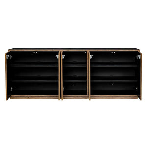   Modern European furniture - Teak Wood 5-Door Cabinet - www.oroa.com | Oroa.com