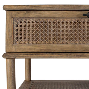   2-Drawer Rattan Cane Coffee Table | Oroa.com